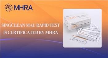 Rýchly test Singclean MAU je certifikovaný spoločnosťou MHRA